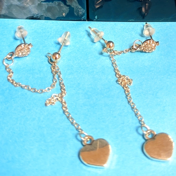 Double Piercing Asymmetrical Earrings - Picture 1 of 2